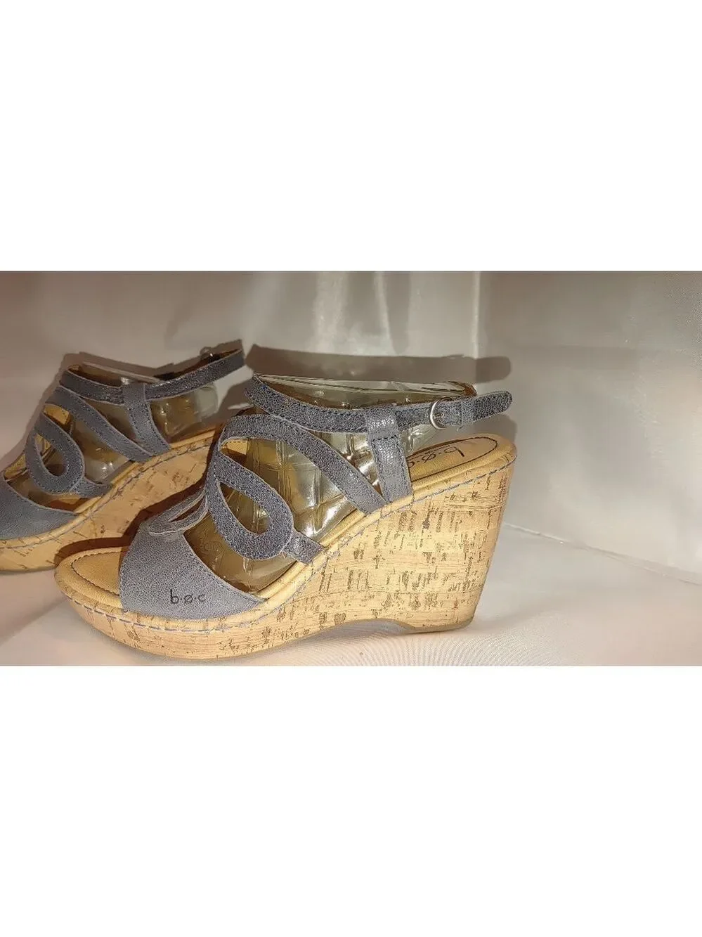 BOC Born Jalina Cork Wedge Sandals Size 9M